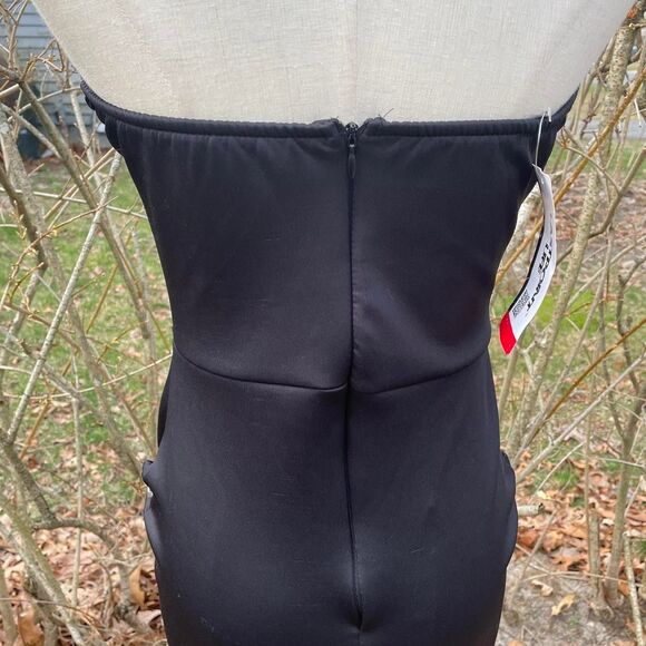 Goth Sexy ,Lace up Women's Black miniDress - Picture 6 of 10